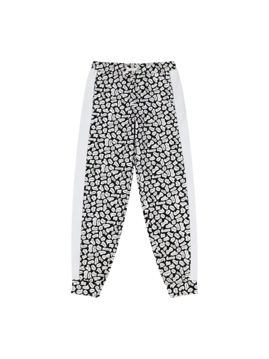 Mixed Up Clothing Детский комплект: толстовка с круглым вырезом и спортивные штаны - черно-белый — изображение 4 из 6