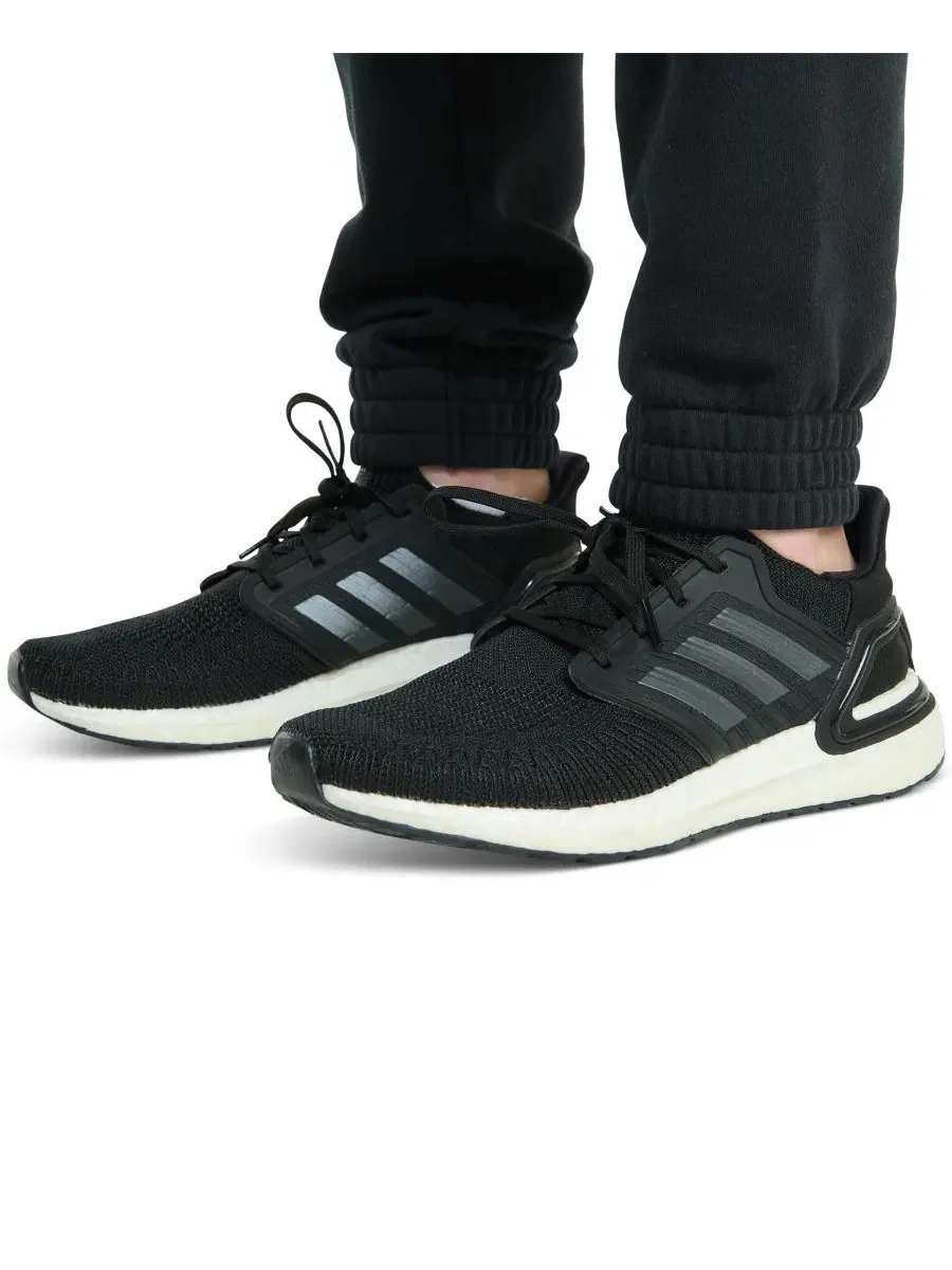 Детские спортивные брюки из футера с эластичным поясом adidas — изображение 5 из 6, черный