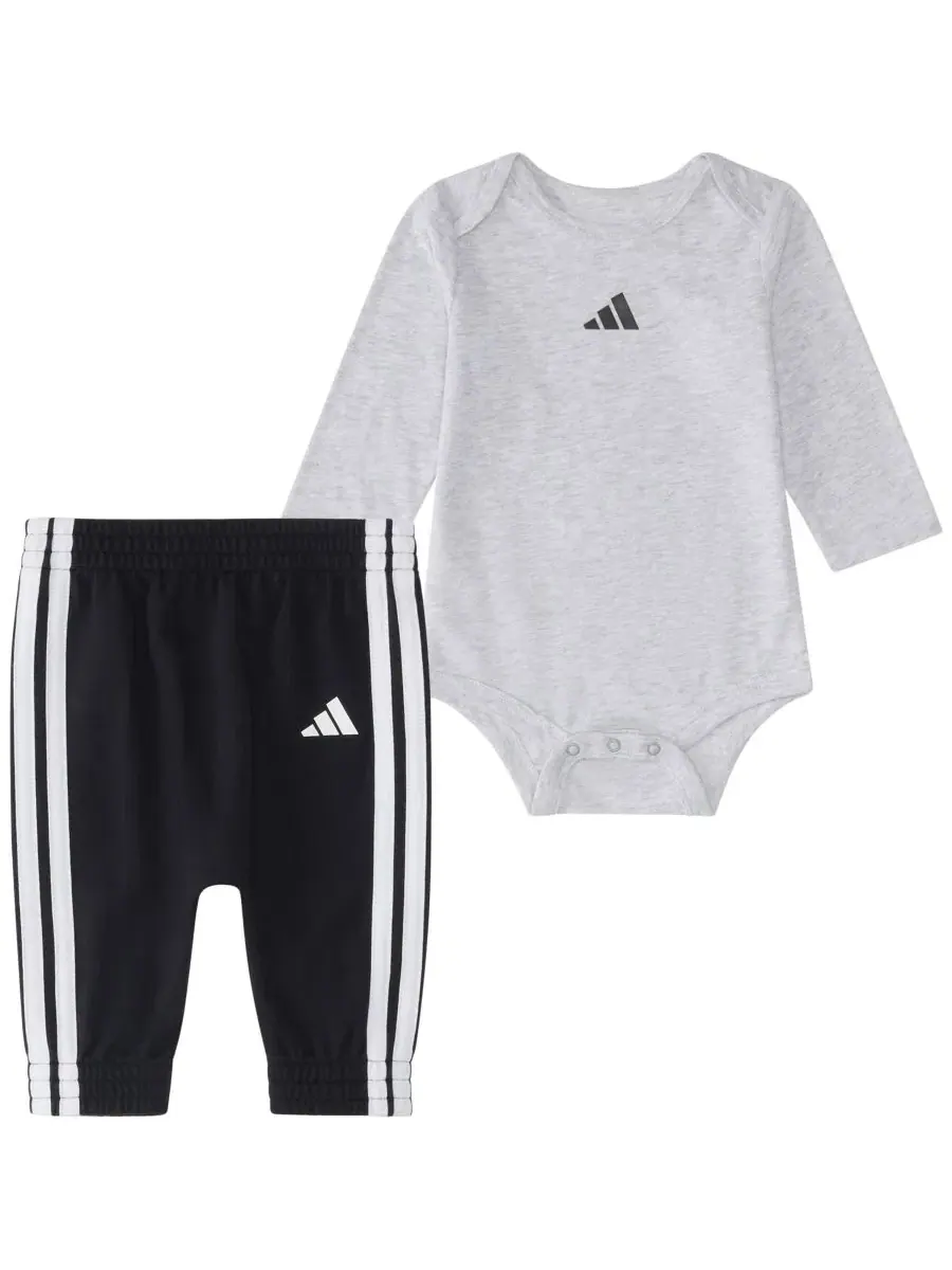 Комплект из боди с длинным рукавом и брюк adidas