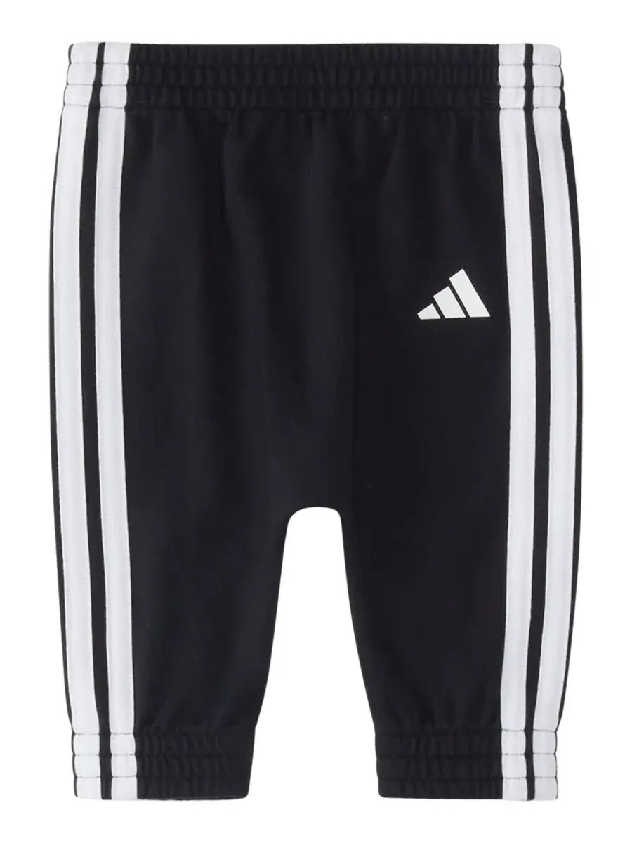 Комплект из боди с длинным рукавом и брюк adidas — изображение 4 из 4, светлый серый