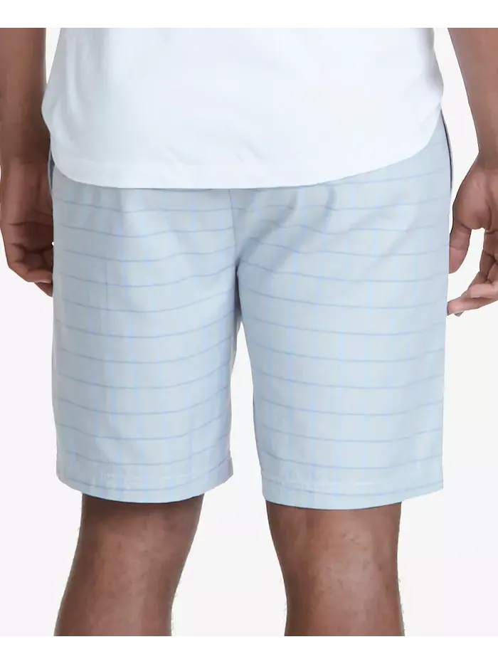 Мужские пижамные шорты из хлопка в клетку Windowpane Nautica — изображение 2 из 2, натуральный серый