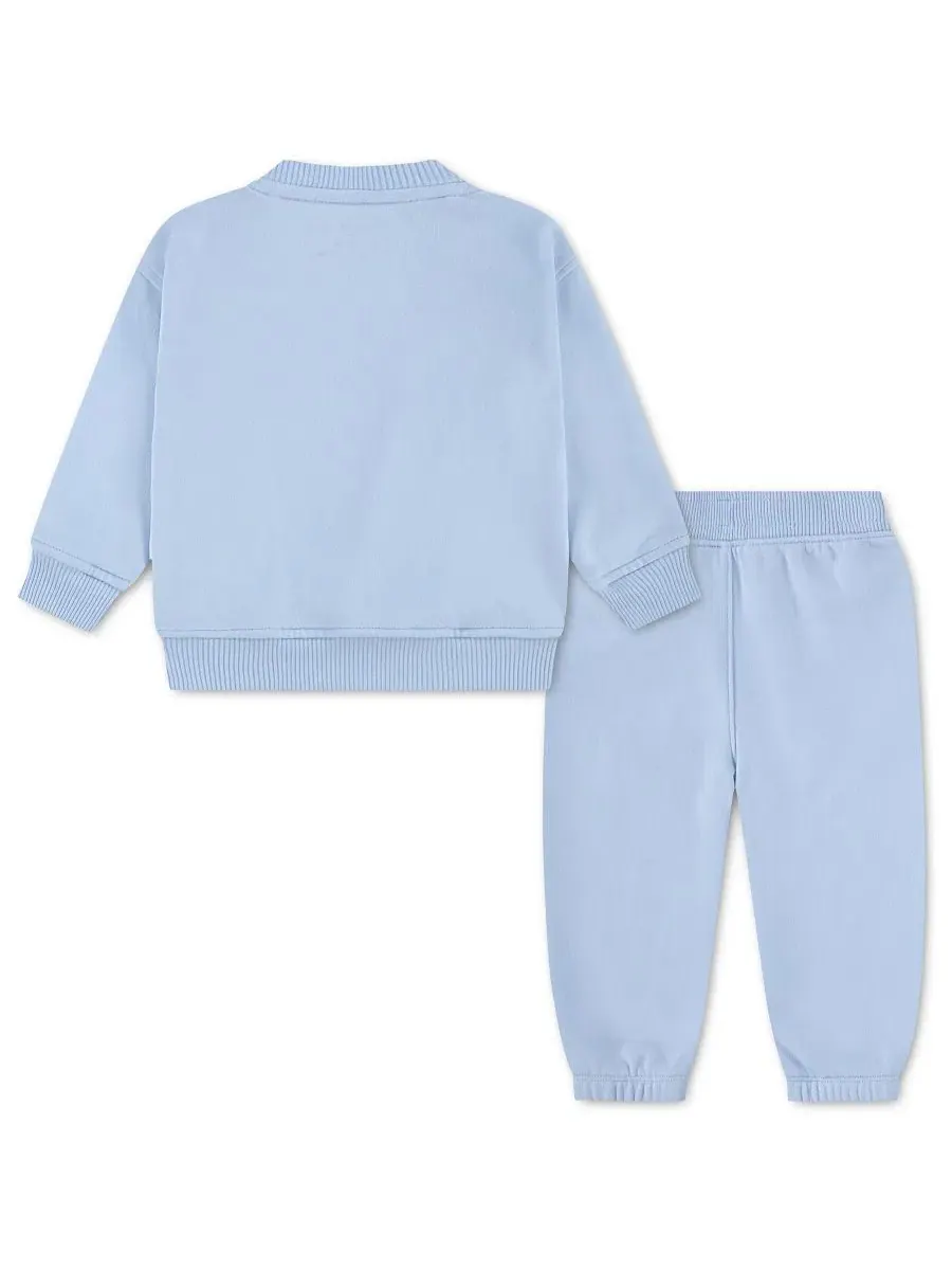 Комплект из худи и брюк с кенгуру-карманом, Baby's Essential Crew Top and Pants Set abercrombie kids — изображение 2 из 4
