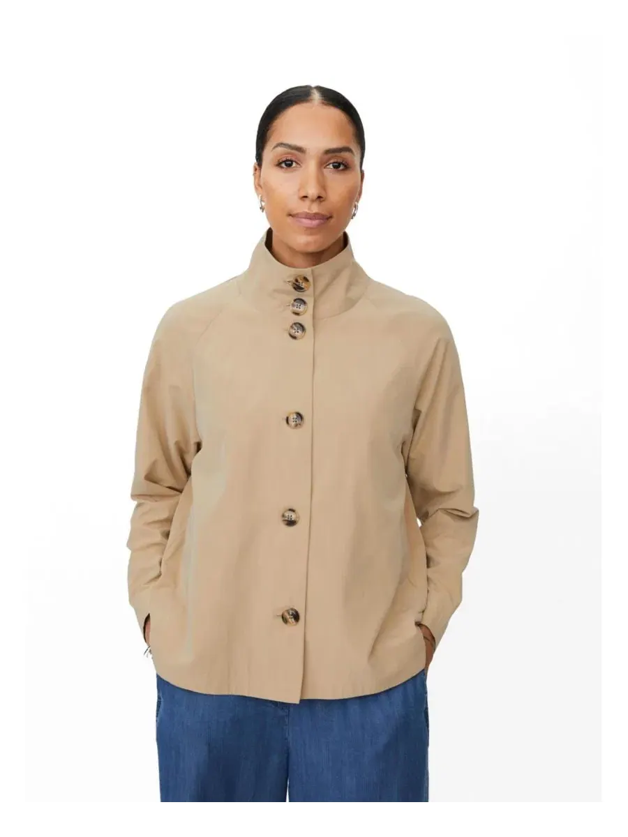 Женский жакет с воротником-стойкой, свободного кроя, модель Funnel Neck Jacket Masai Copenhagen