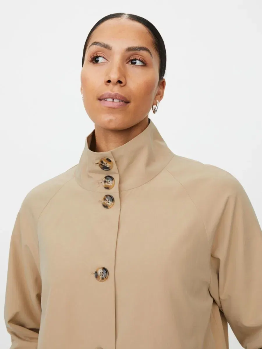 Женский жакет с воротником-стойкой, свободного кроя, модель Funnel Neck Jacket Masai Copenhagen — изображение 4 из 5, ладан