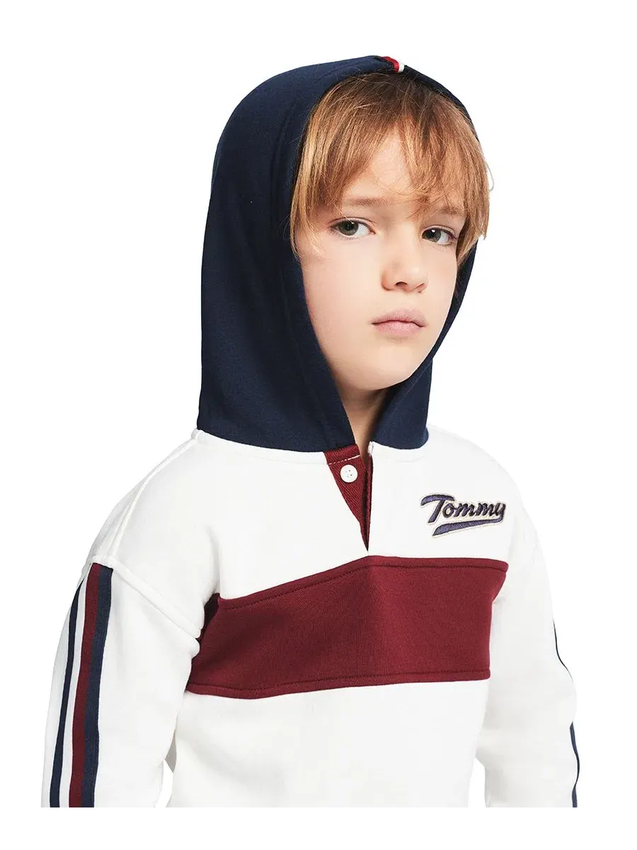 Комплект худи и джинсовых брюк для мальчика, 2 предмета Tommy Hilfiger — изображение 5 из 5, темно-синий