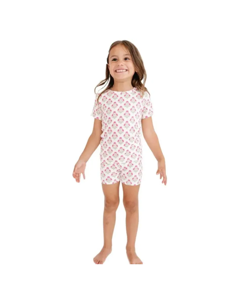 Комплект пижамы Posy Pink Floral Clusters Motette — изображение 2 из 6, розовый