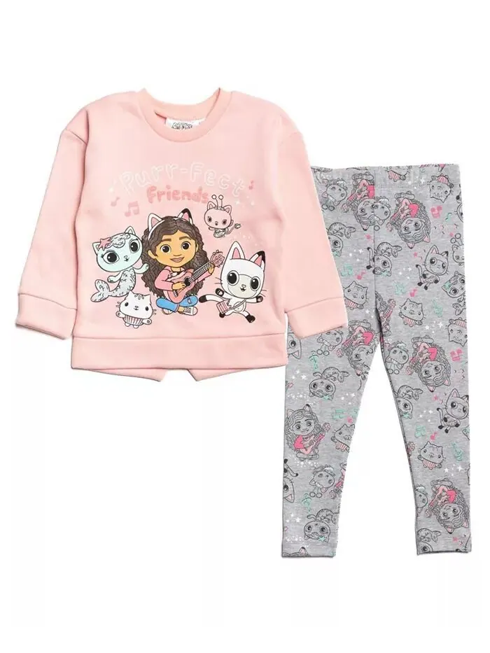 Комплект одежды из флисового свитшота и леггинсов Dreamworks Gabbys для кукольного домика для — розовый