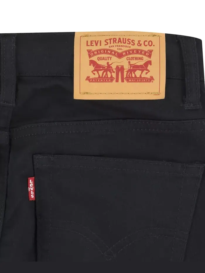 Большие мальчики 502 Taper Fit Stretch Performance Джинсы Levi's — изображение 4 из 5, черный