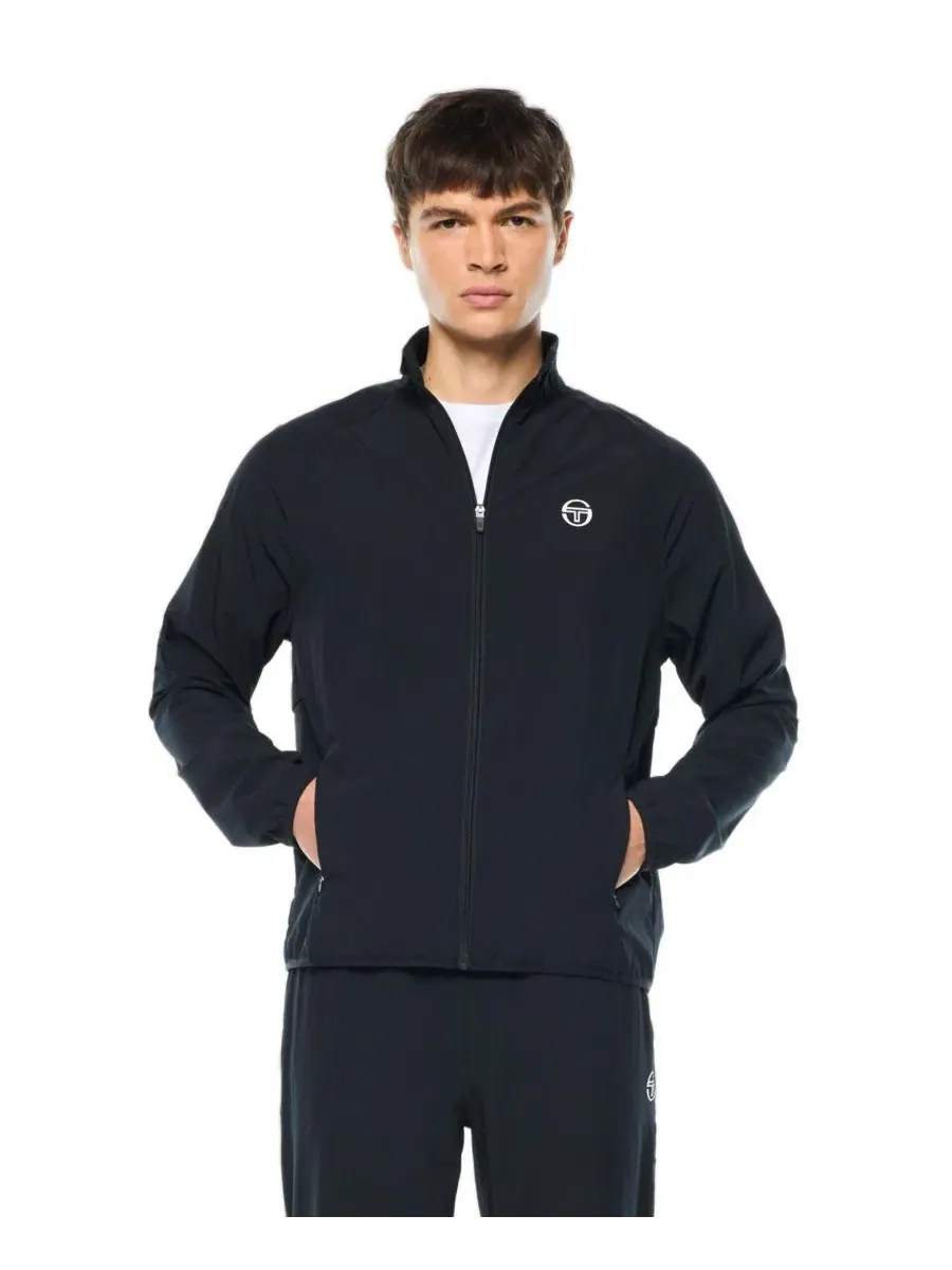 Куртка спортивная мужская с длинным рукавом Affondo Performance Track Jacket Sergio Tacchini — изображение 1 из 5, черный