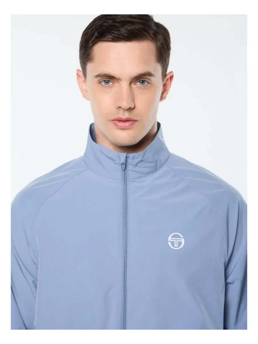 Куртка-тренч мужская с молнией, модель Affondo Performance Track Jacket Sergio Tacchini, Troposphere — изображение 4 из 5