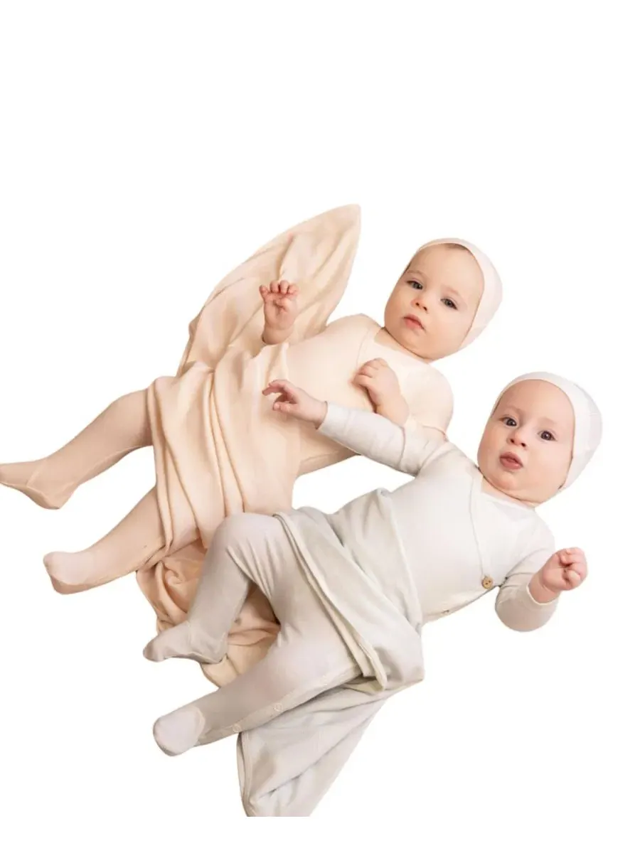 Комплект боди-комбинезон и шапочка Pink NoggiWear — изображение 2 из 5, розовый