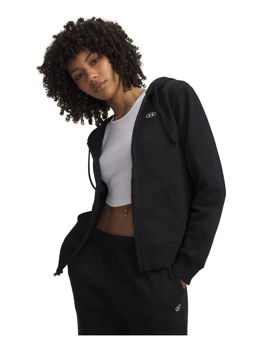 Женская куртка из флиса с капюшоном Rival Fleece Full-Zip Jacket Under Armour