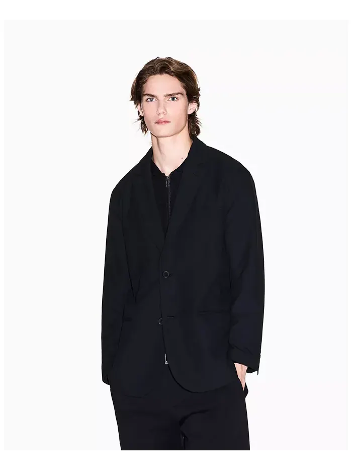 Мужской однобортный шерстяной блейзер Night Lab A|X Armani Exchange