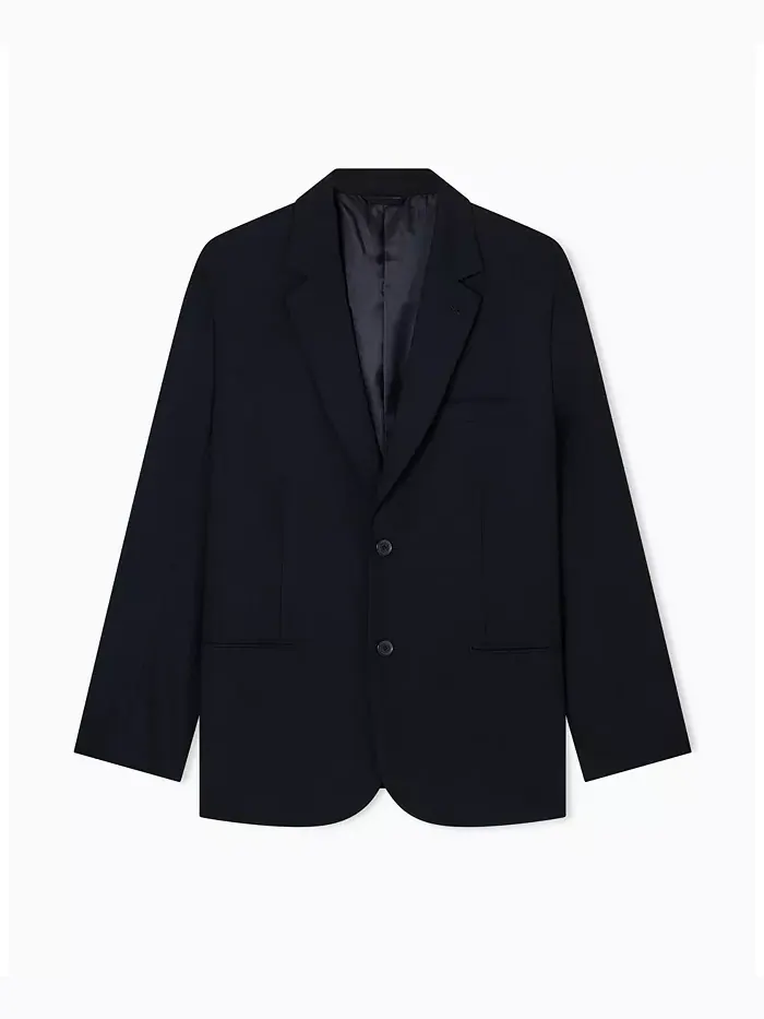Мужской однобортный шерстяной блейзер Night Lab A|X Armani Exchange — изображение 5 из 5, черный