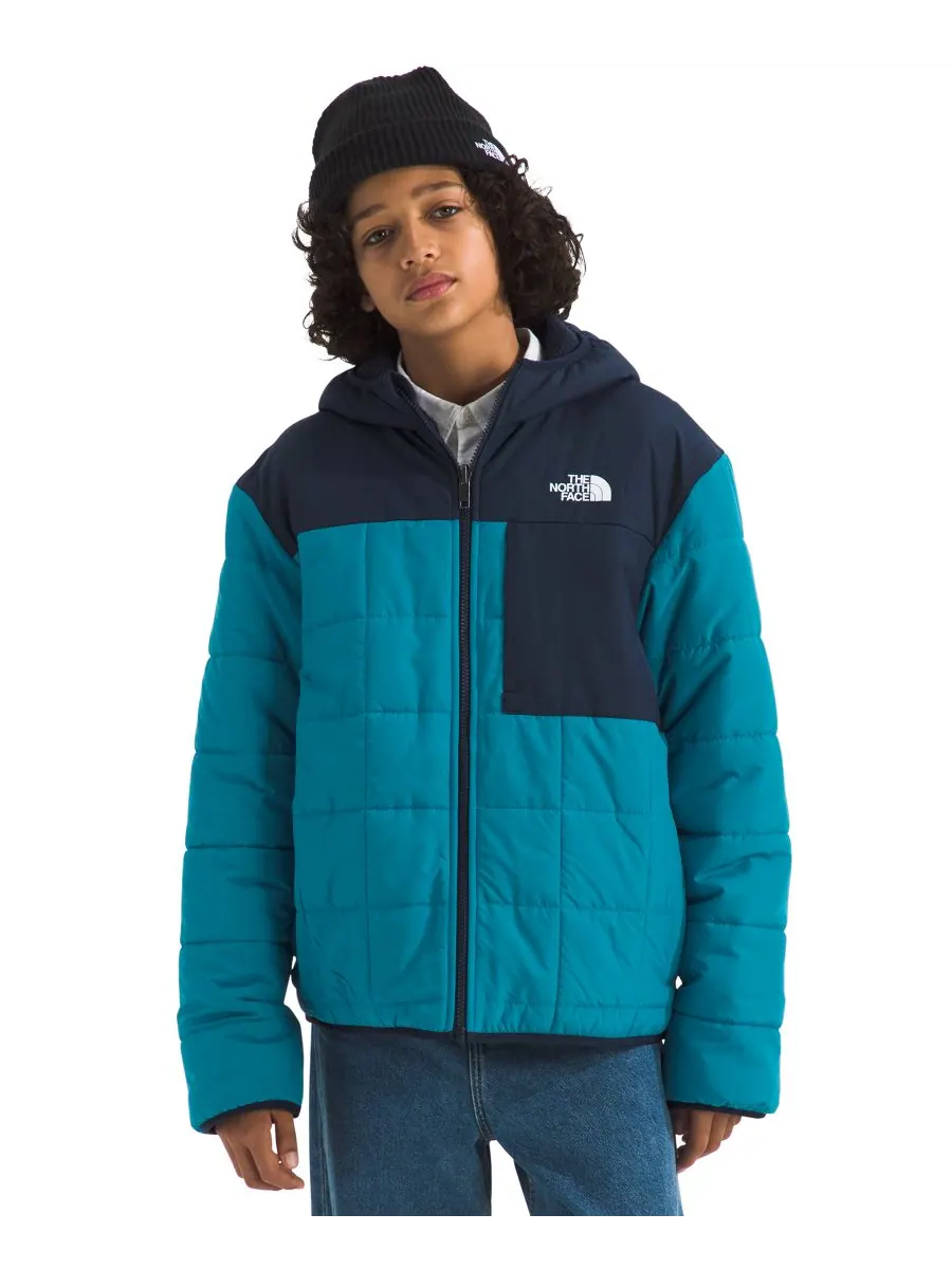 Детская двусторонняя куртка Shasta на молнии с капюшоном, размер 6-20 The North Face