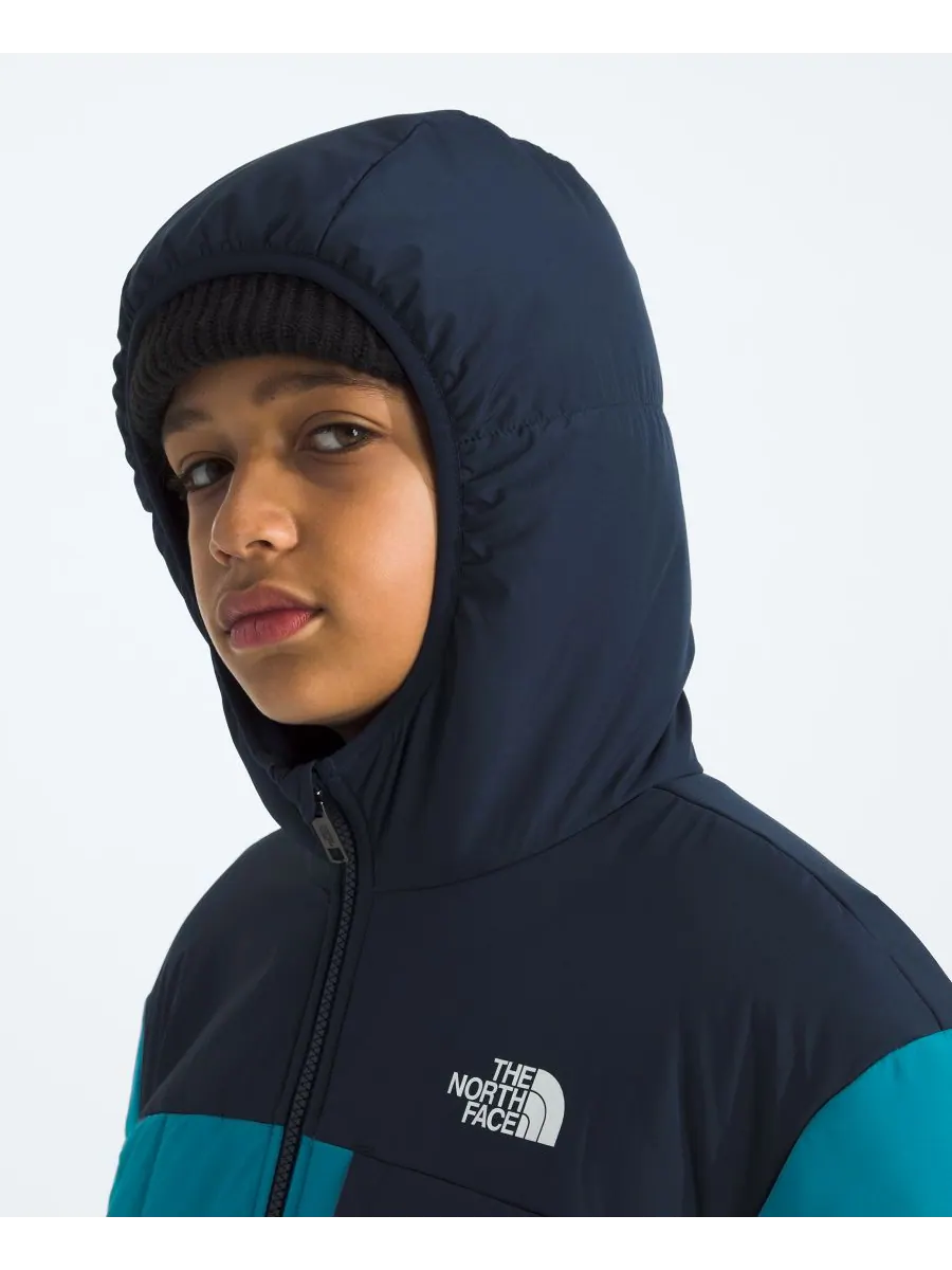 Детская двусторонняя куртка Shasta на молнии с капюшоном, размер 6-20 The North Face — изображение 4 из 8, синий/темно-синий