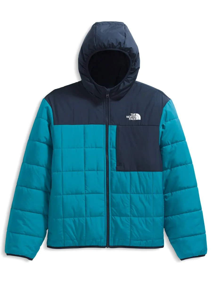 Детская двусторонняя куртка Shasta на молнии с капюшоном, размер 6-20 The North Face — изображение 7 из 8, синий/темно-синий