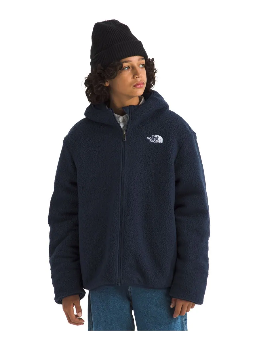 Детская двусторонняя куртка Shasta на молнии с капюшоном, размер 6-20 The North Face — изображение 8 из 8, синий/темно-синий