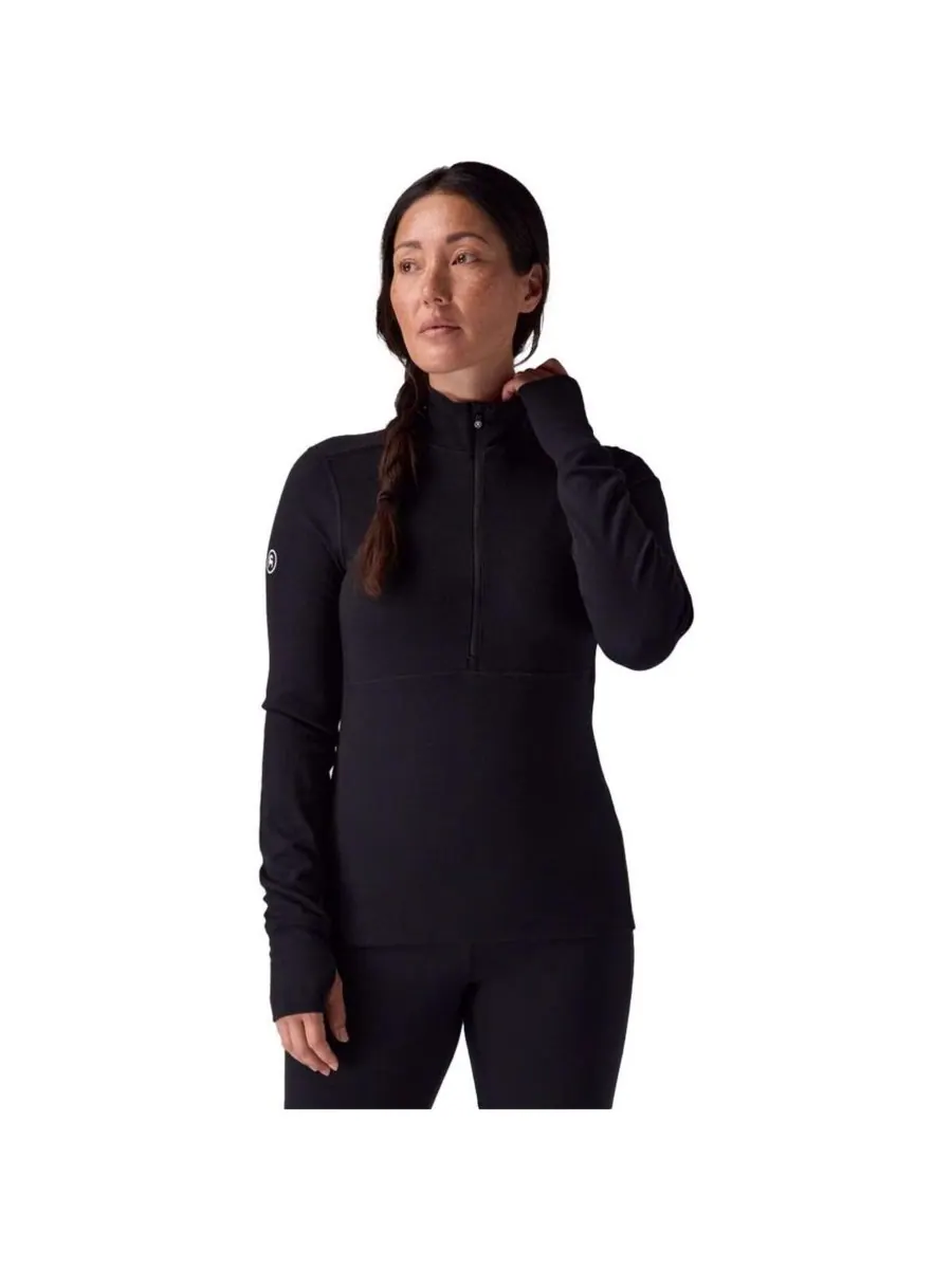 Женская термофутболка Cedars RWS Merino Mid-Wt с застежкой-молнией на четверть длины, средней