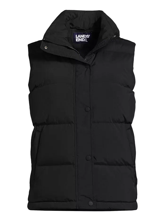 Жилет-пуховик Max 600 Plus Size Lands' End — изображение 2 из 3, черный