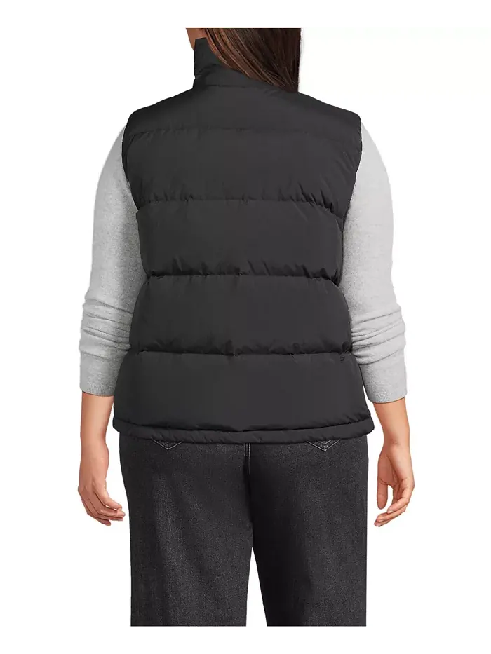 Жилет-пуховик Max 600 Plus Size Lands' End — изображение 3 из 3, черный