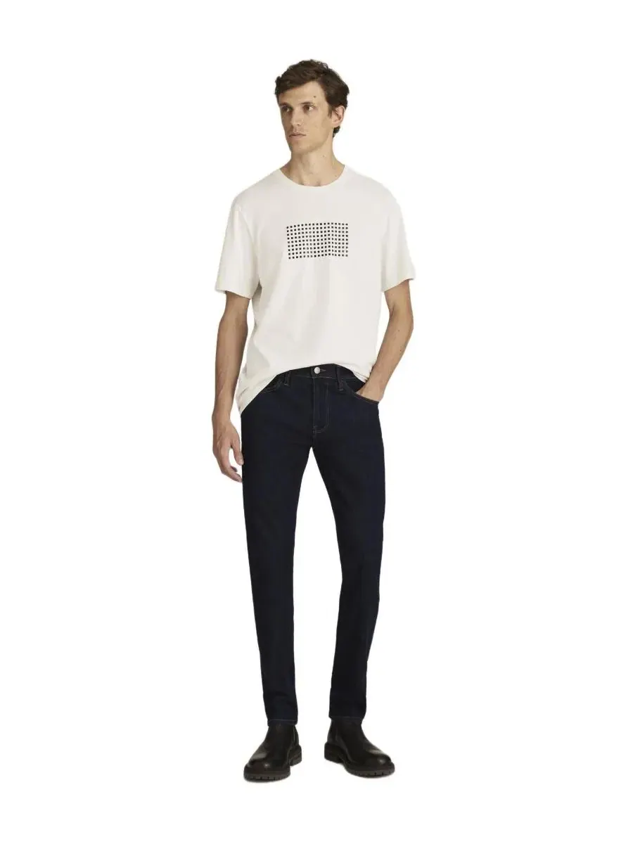 Мужские джинсы Jake Slim Leg из денима цвета "полосатая кожа" Mavi Jeans