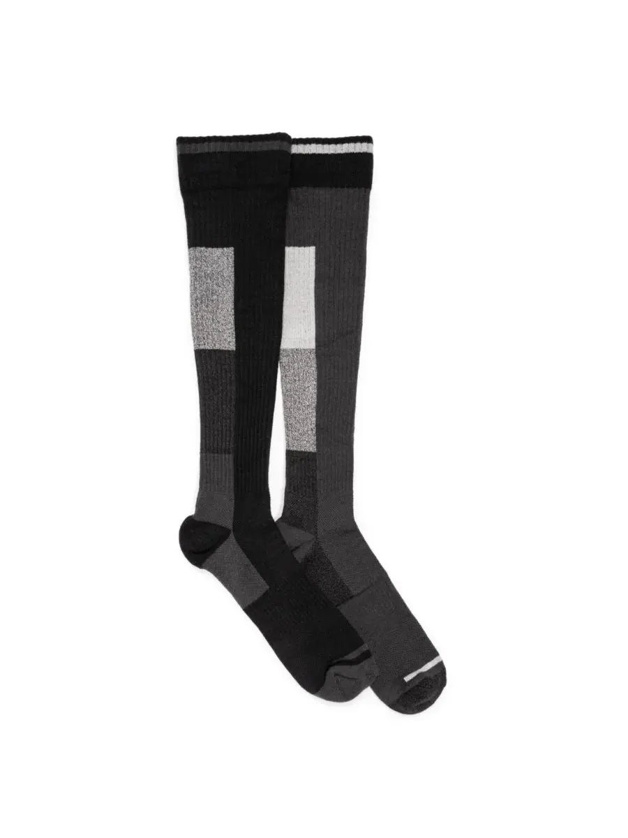 Компрессионные носки Ruff N Tuff для мужчин, высокие, из хлопковой смеси, 2 пары Muk Luks