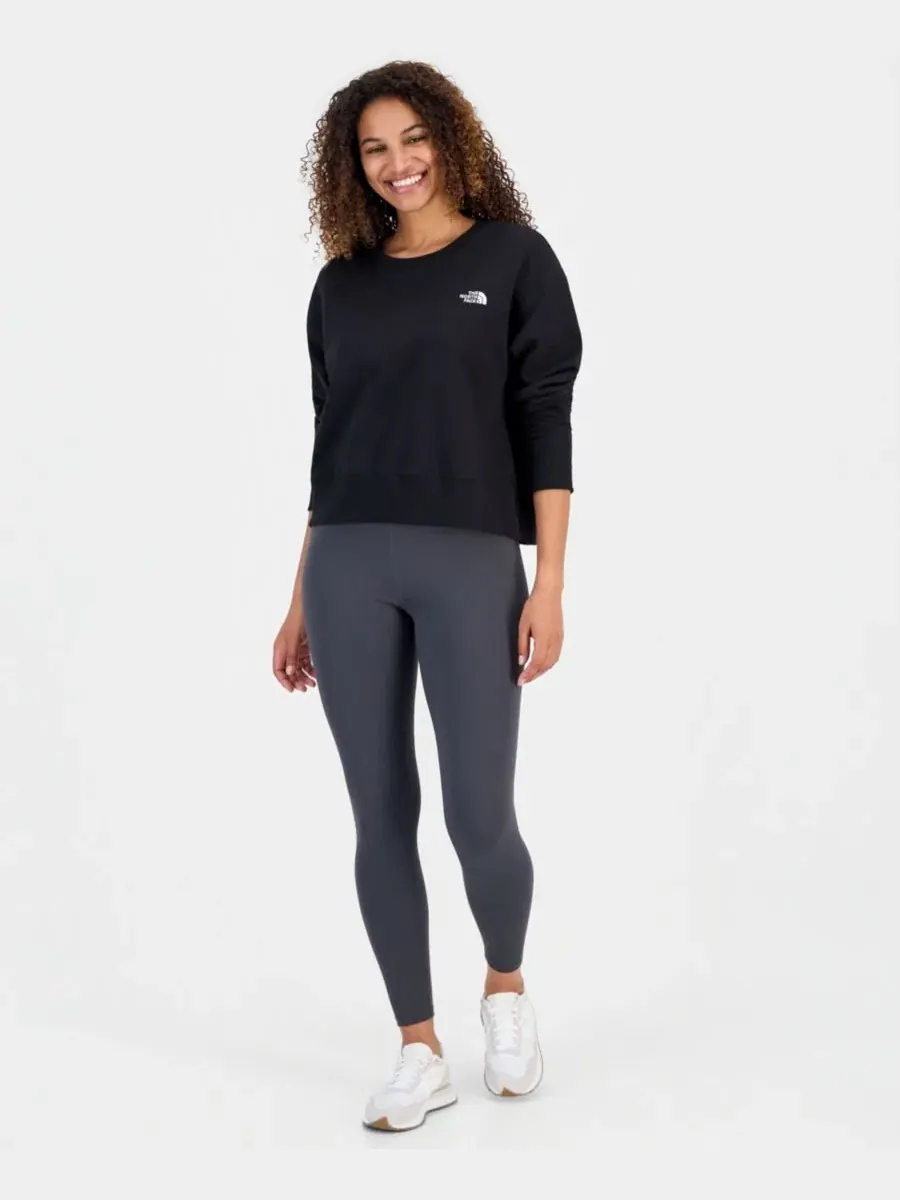 Женский укороченный свитшот из хлопка Half Dome Logo The North Face — изображение 2 из 6, черный