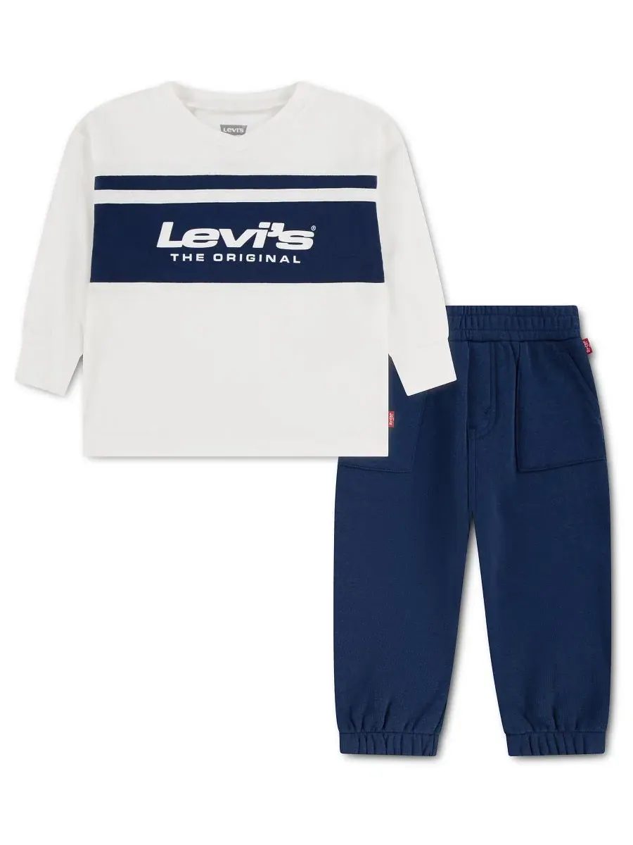 Комплект из футболки и джоггеров с цветовым блоком Levi's