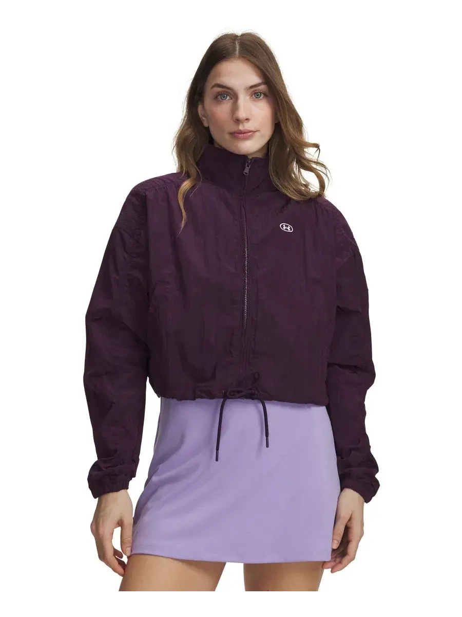 Женская куртка с воротником-стойкой, молнией спереди, Rival Woven Jacket Under Armour
