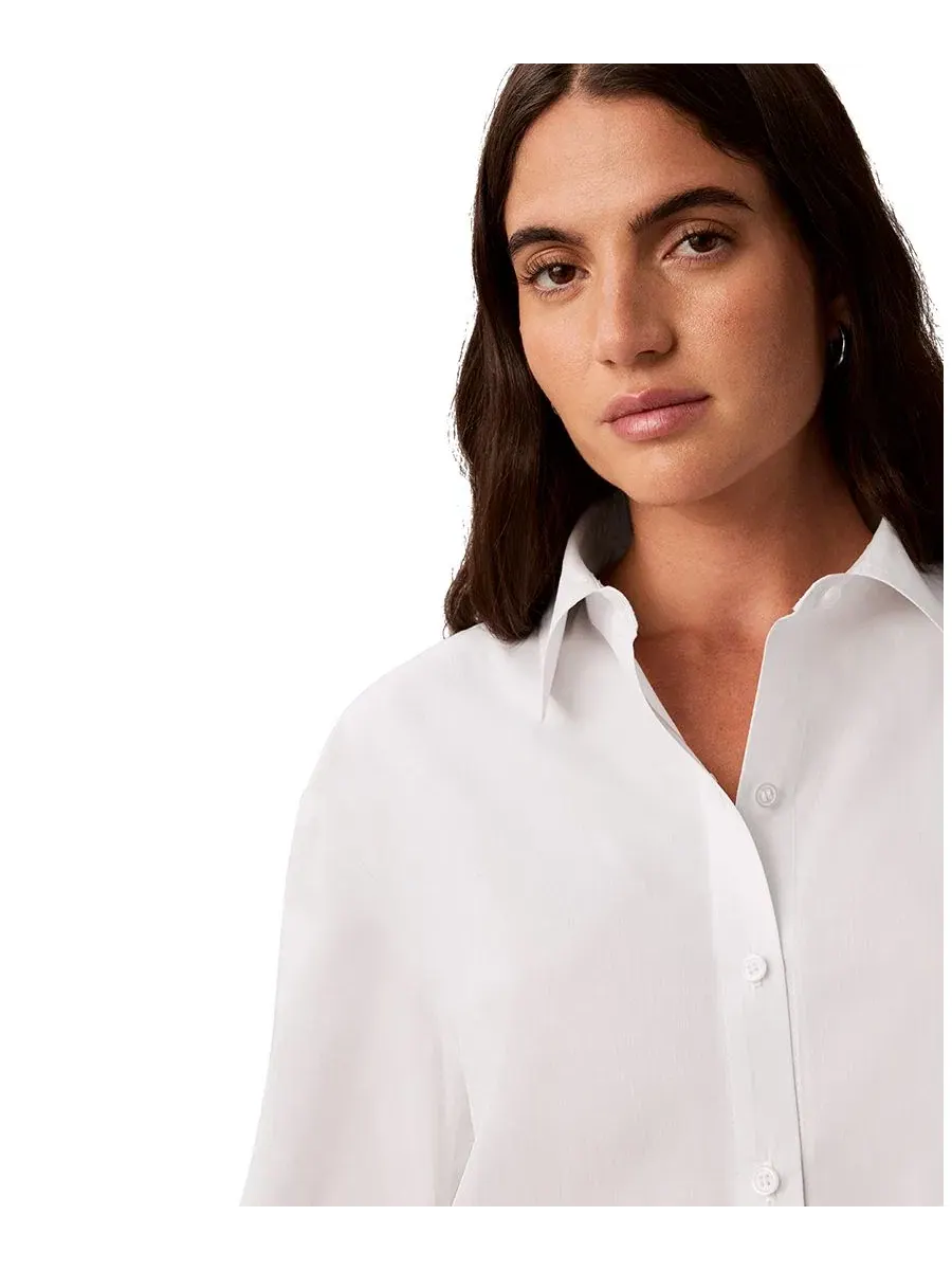 Рубашка с воротником Calvin Klein — изображение 4 из 5, белый