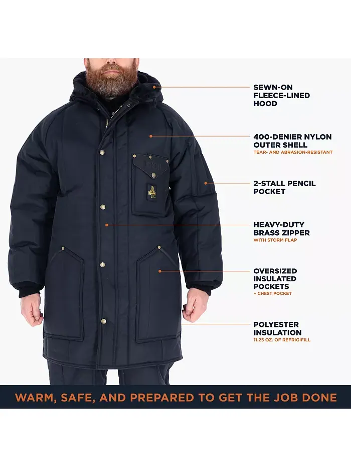 Мужская утепленная зимняя парка Iron-Tuff Ice Parka с комфортной температурой до -50°F — изображение 4 из 4, темно-синий