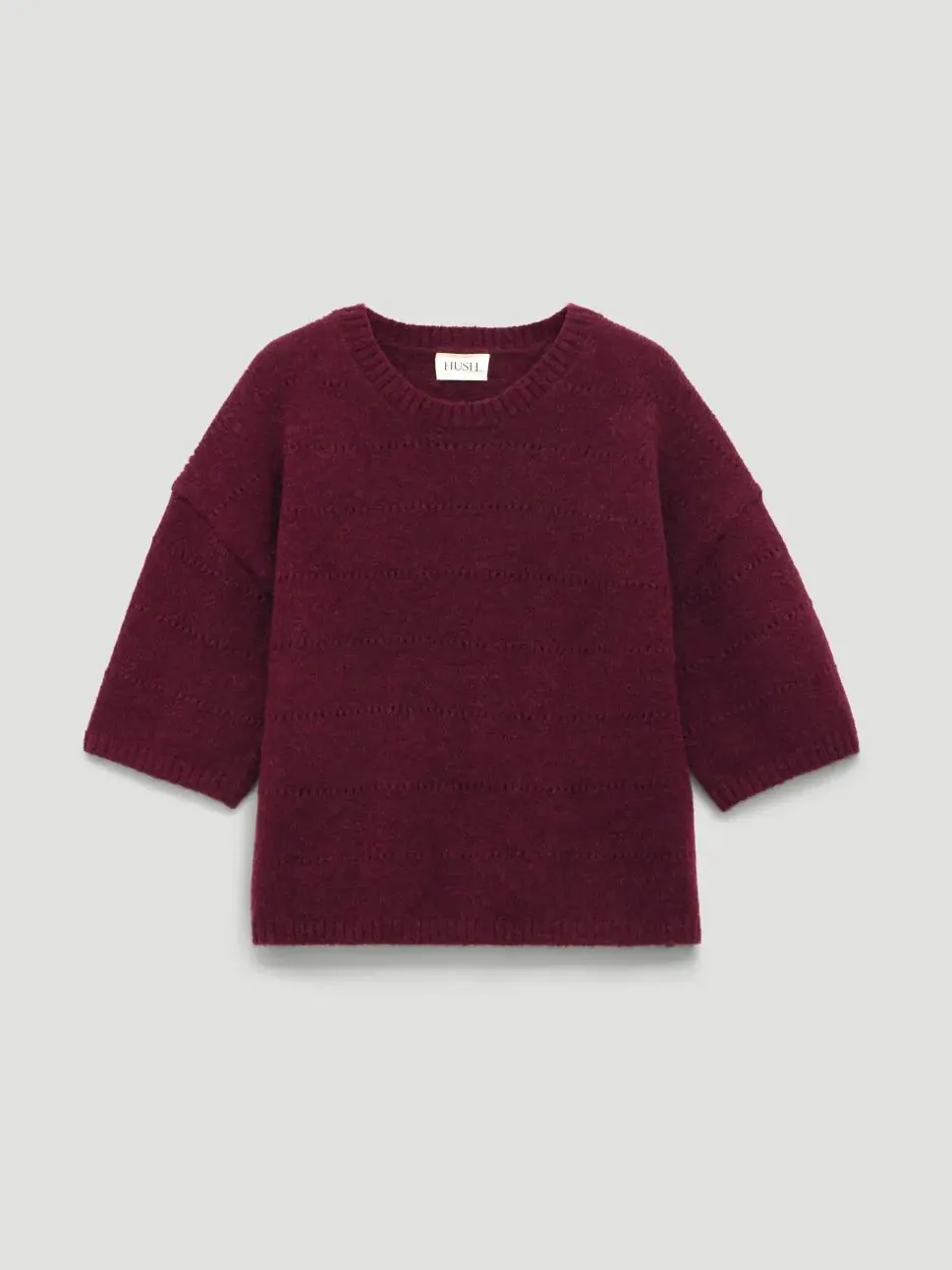 Свитер с 3/4 рукавом Arlette Gathered Sleeve Hush — изображение 5 из 5, бордовый