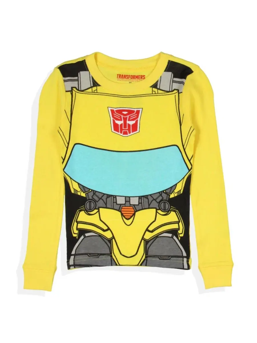 Комплект пижамы с длинным рукавом и брюками Bumblebee Transformers — изображение 3 из 3, желтый
