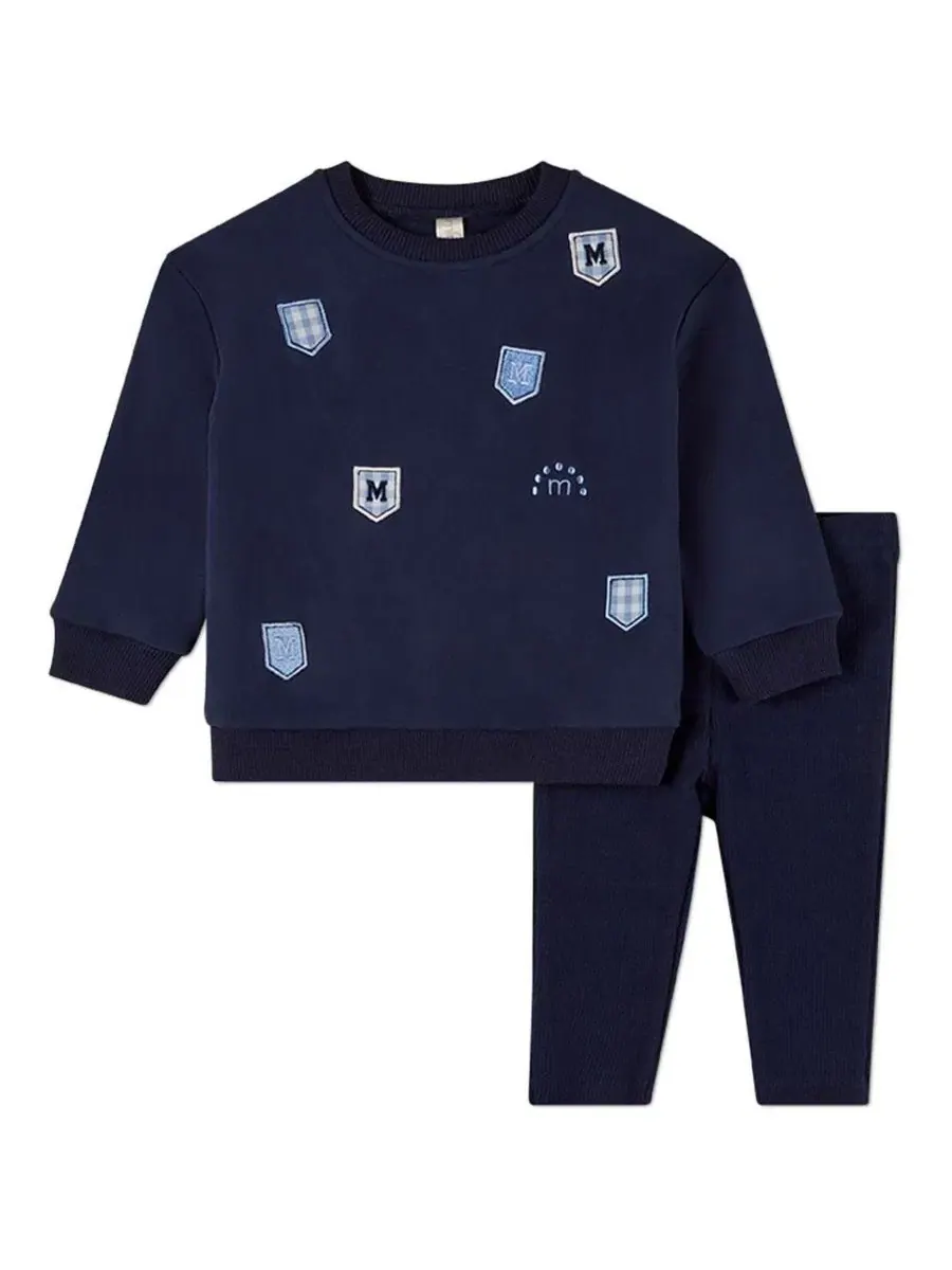 Комплект из свитшота и брюк с аппликациями Multi Patch MeMoi