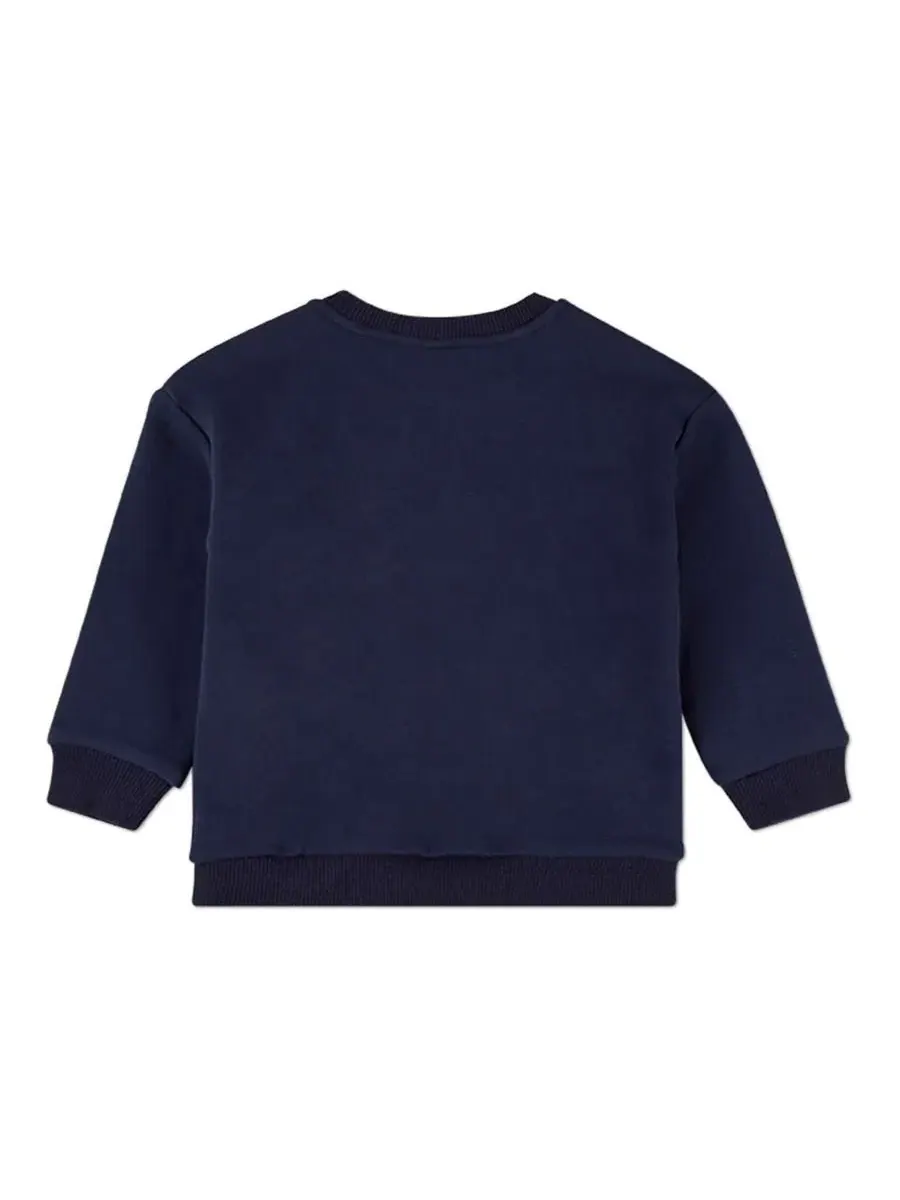 Комплект из свитшота и брюк с аппликациями Multi Patch MeMoi — изображение 3 из 3, синий