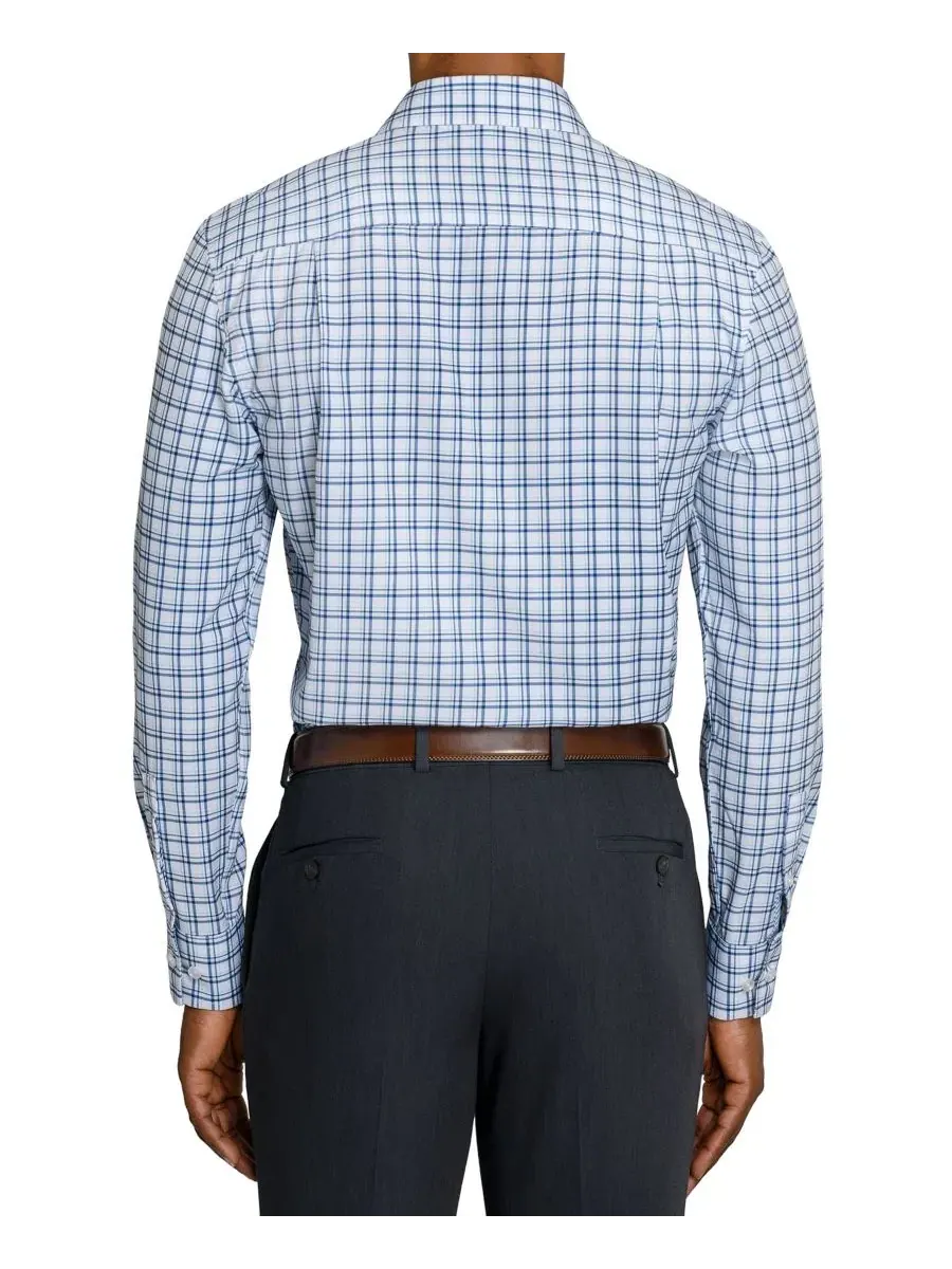 Рубашка классическая с воротником-стойкой, slim fit ConStruct — изображение 5 из 5, синий/белый