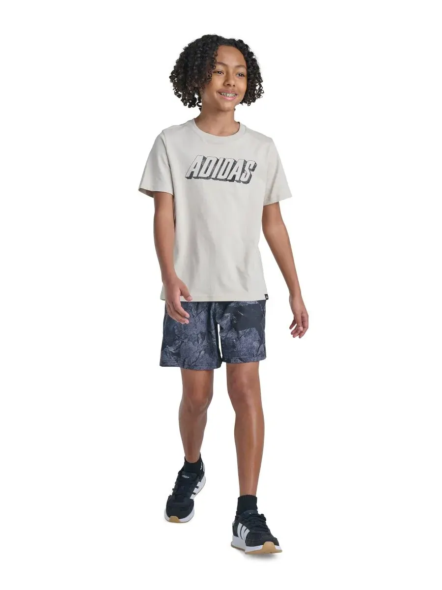 Футболка с коротким рукавом с принтом Rock Camo Poster adidas — изображение 2 из 4, глинозем
