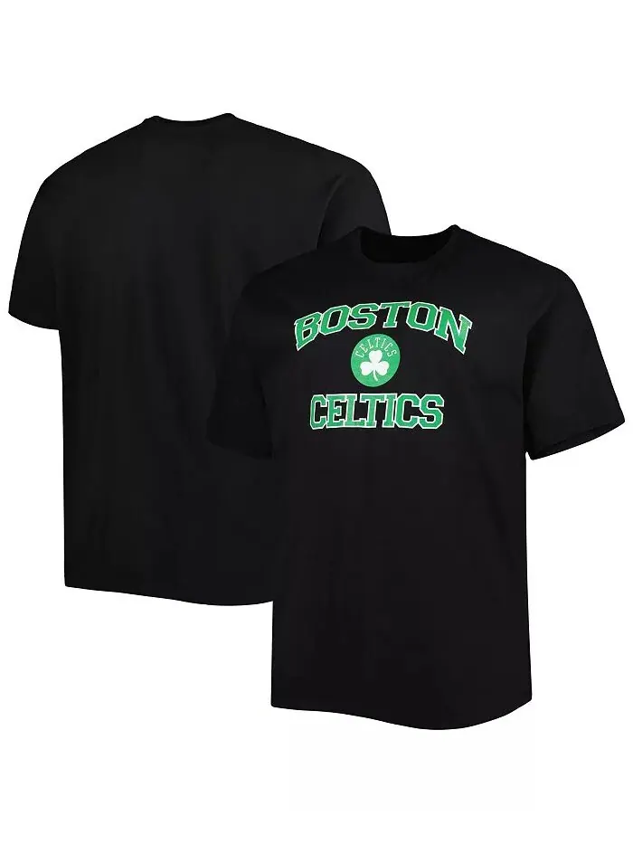 Мужская черная футболка Boston Celtics Big and Tall Heart & Soul Profile — изображение 1 из 3