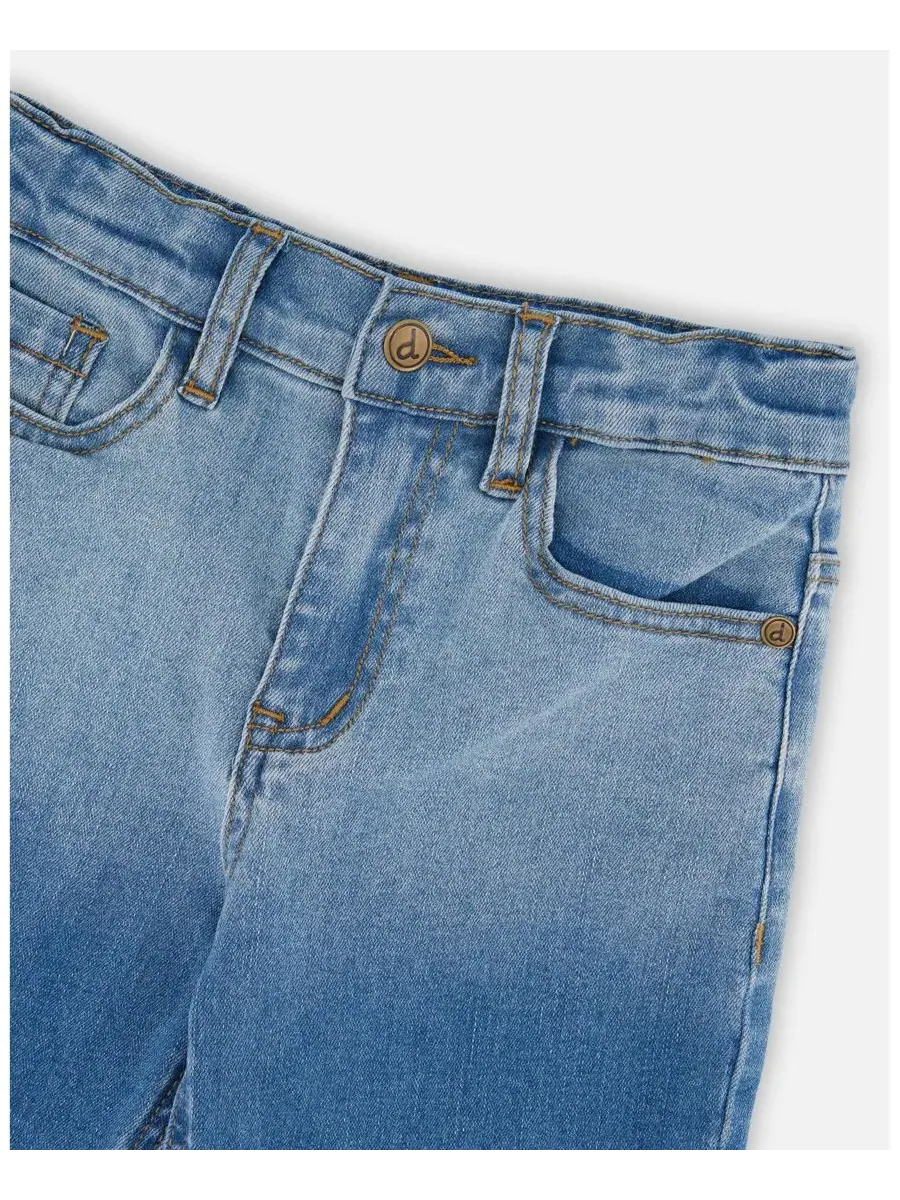 Deux par Deux Джинсы Big Boys Stretch Jean Bermuda — изображение 4 из 4, серый синий