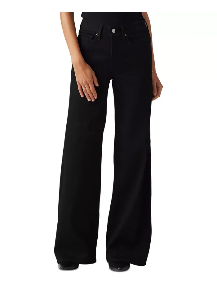 Женские джинсы 318 Shaping Stellar-Stretch с широкими штанинами Levi's — изображение 1 из 6, черный