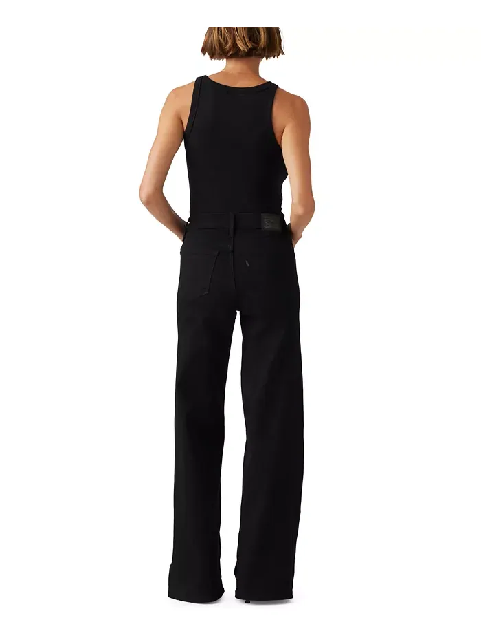 Женские джинсы 318 Shaping Stellar-Stretch с широкими штанинами Levi's — изображение 4 из 6, черный