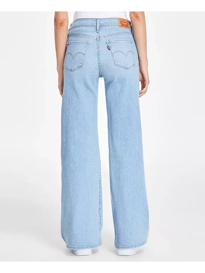 Женские джинсы 318 Shaping Stellar-Stretch с широкими штанинами Levi's — изображение 3 из 4, прозрачный