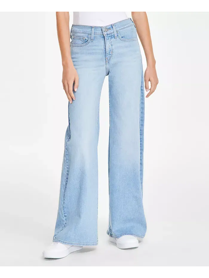 Женские джинсы 318 Shaping Stellar-Stretch с широкими штанинами Levi's — изображение 4 из 4, прозрачный