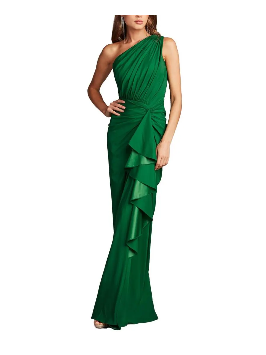 Женское платье Lena Waterfall Drape Tadashi Shoji — зеленый