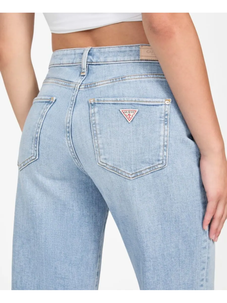 Женские широкие брюки с высокой посадкой GUESS — изображение 5 из 5, синий