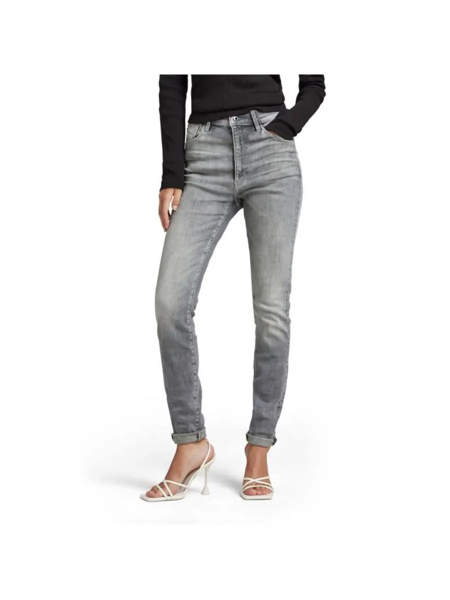 Женские джинсы Kafey Ultra High Skinny G-Star — серый