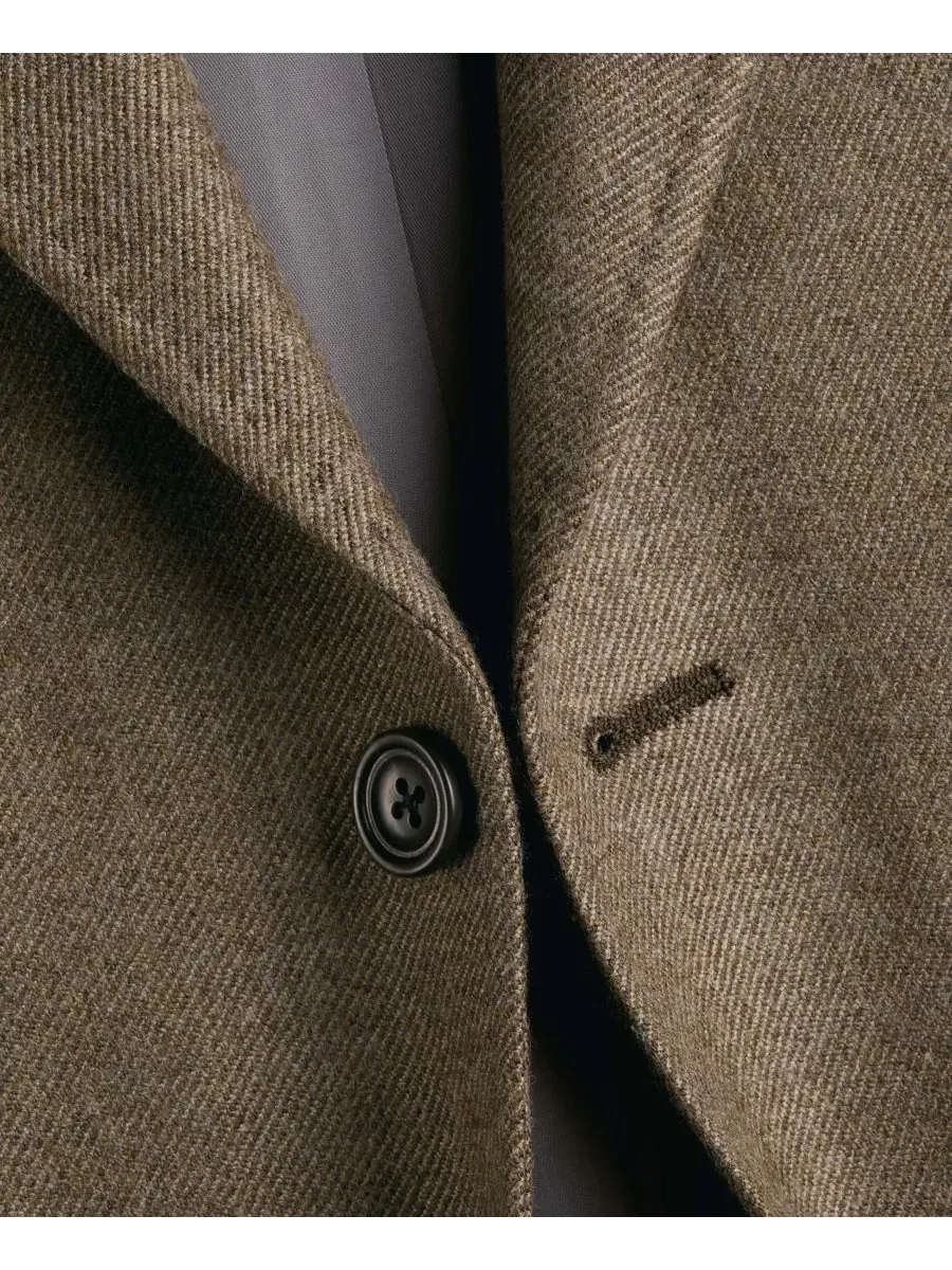 Пиджак мужской slim fit с лацканами Charles Tyrwhitt — изображение 5 из 5, тауп