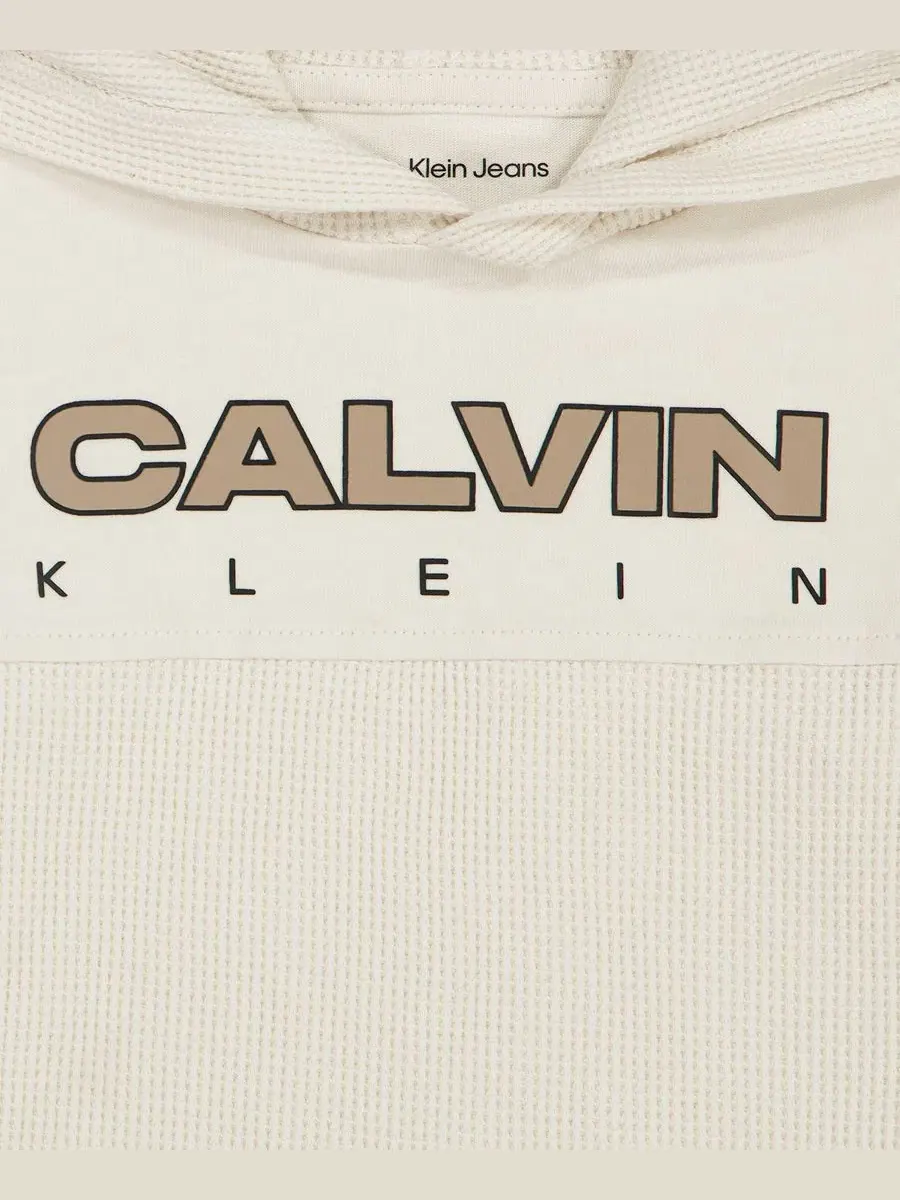 Комплект из худи и брюк Calvin Klein — изображение 7 из 8, серебристый/черный