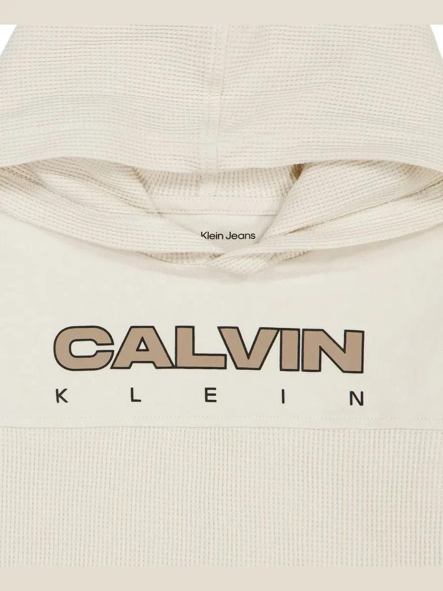 Комплект из худи и брюк Calvin Klein — изображение 8 из 8, серебристый/черный